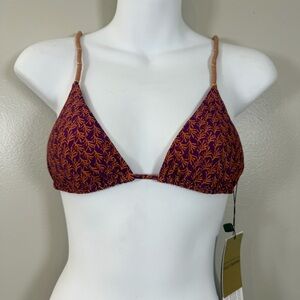 *NEW Vix Luri Plum Nic Tri Bikini Top Size Small